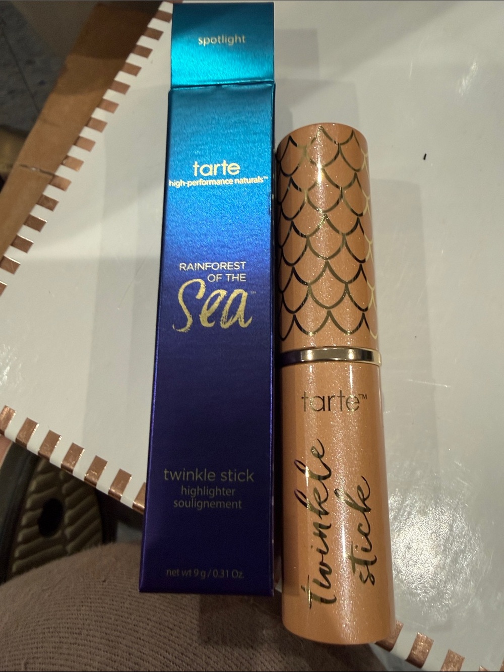 tarte Twinkle Stick Highlighter - Champagne Peach Shimmer
